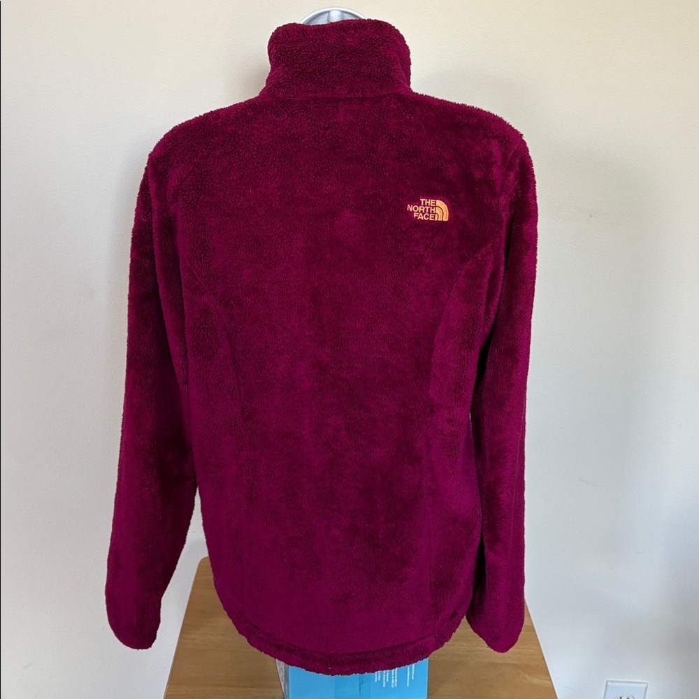 The North Face Plush Fleece Jacket in Deep Red Size Small - Picture 3 of 13